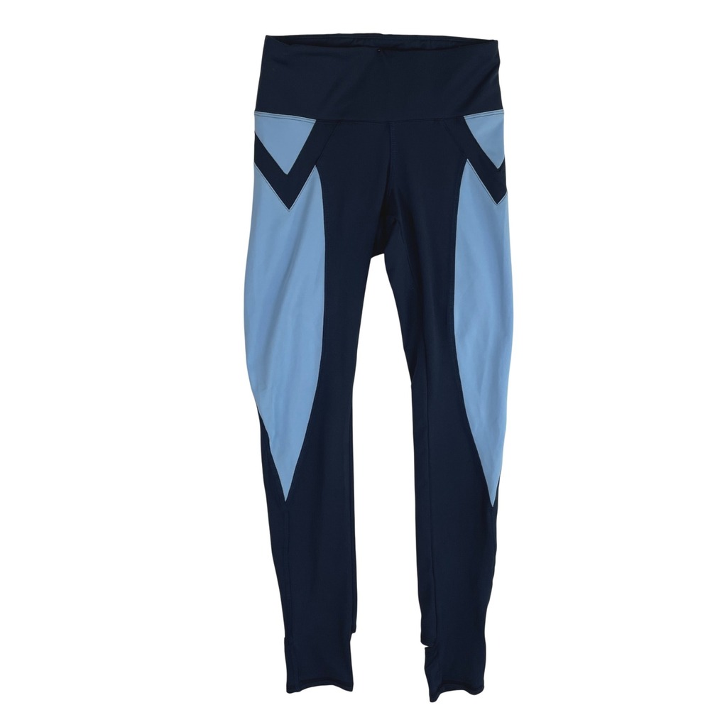 AKROVITA Blue Athletic Leggings High Waist Activewear Workout Yoga Pants 22 x 23